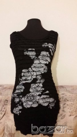 Дамски топ потник рокля с гол гръб на Signature - размер М, снимка 3 - Туники - 19684563