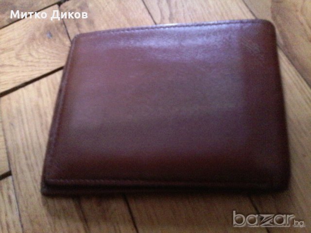 Портфейл квадрат с уста -естествена кожа, снимка 3 - Портфейли, портмонета - 20845225