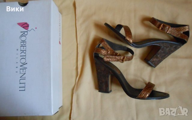 Сандали на ток Roberto Venuti, снимка 1 - Дамски обувки на ток - 23094986