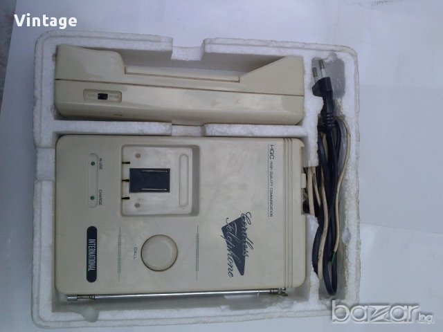 Стар кордлес телефон , снимка 1 - Антикварни и старинни предмети - 14024892