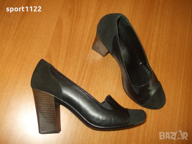 N37,5 Мегияс естествена кожа дамски обувки, снимка 4 - Дамски обувки на ток - 25093593