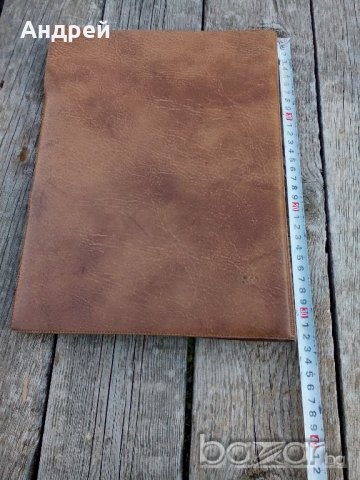 Кожена папка, снимка 3 - Антикварни и старинни предмети - 19501412