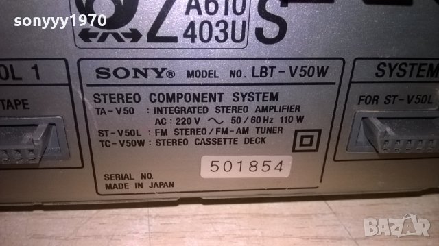 sony ta-v50 stereo amplifier-made in japan-внос швеицария, снимка 13 - Ресийвъри, усилватели, смесителни пултове - 23867713