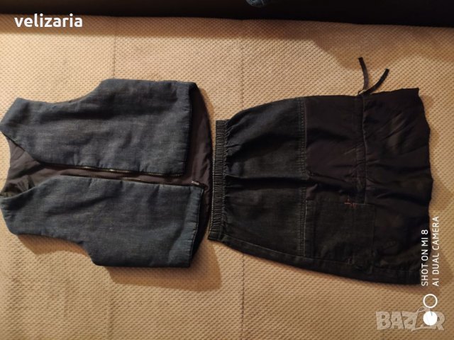 Дънков комплект-елек и пола