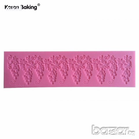 Гроздови чепки дантела борд силиконов молд форма за украса торта с фондан шоколад гъмпейст