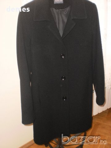 Класическо дамско черно палто ADAGIO, ново, размер ЕU 40 