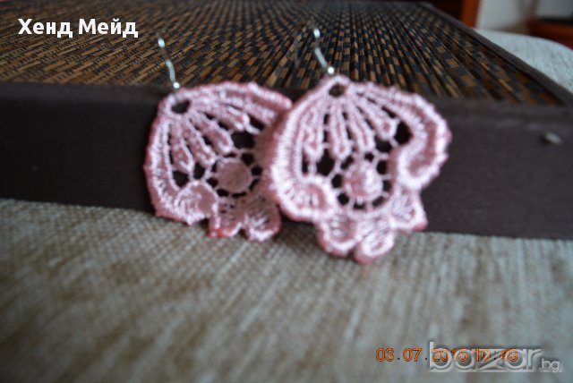 ръчно изработени обеци от дантела