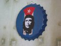 Че Гевара Голяма табела във формата на капачка за бутилка бира кока кола швепс картина стена декор, снимка 4
