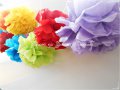 топки от тишу за украса на детски рожден ден,бебешко парти,кръщене,прощъпулник , пита, снимка 3