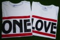 СВЕТИ ВАЛЕНТИН! За ВЛЮБЕНИ! ONE LOVE тениски в цвят по избор! Поръчай модел С ТВОЯ ИДЕЯ!, снимка 3
