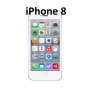 Дисплей за Айфон 8 iPhone 8 бял/черен (в комплект с тъчскрийн)