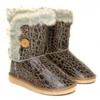 Animal Fur Boots оригинални дамски ботуши 38,39 внос Англия, снимка 1 - Дамски ботуши - 24767946