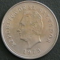 5 центаво 1975, Салвадор, снимка 2 - Нумизматика и бонистика - 24889831