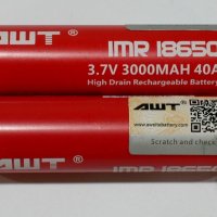 Акумулаторна батерия тип 18650 /Samsung,Panasonic,Sony,AWT/, снимка 4 - Други инструменти - 7537235