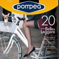 Pompea 20den черни,сиви,кафяви,тъмносини,телесни,бежови прозрачни чорапи със силикон 40-85кг Помпеа, снимка 1 - Дамски чорапи - 20014554
