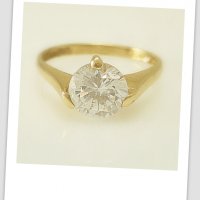 златен пръстен с цирконий ф8 мм 2.36 грама, снимка 5 - Пръстени - 21290781