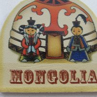  Автентичен кожен магнит от Монголия-серия-13, снимка 2 - Други ценни предмети - 21482713
