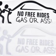 Стикер за кола - Gas or Ass, снимка 1 - Аксесоари и консумативи - 16237593