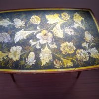 Стара рисувана маса, снимка 1 - Антикварни и старинни предмети - 25701917