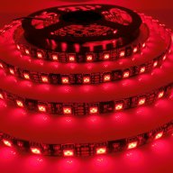  LED RGB Strip 5050 Черно PCB RGB Водоустойчива.60 диода на метър , снимка 2 - Лед осветление - 17503293
