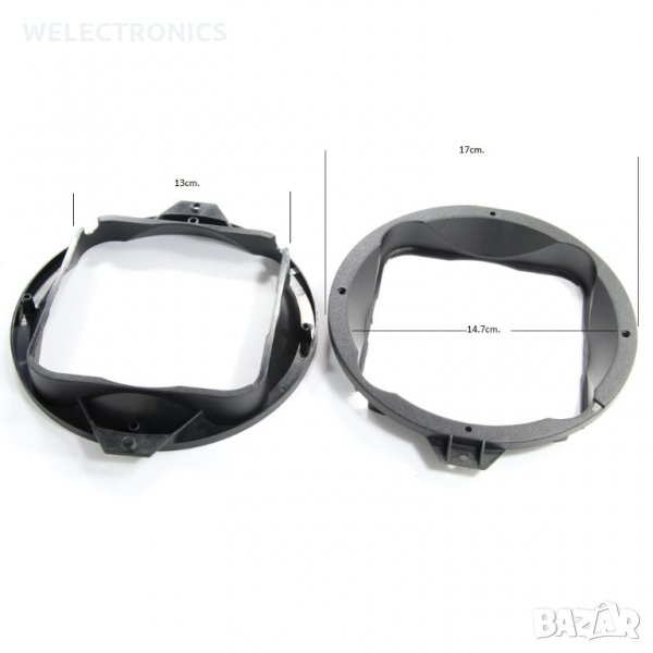 Фланци за говорители AUDI TT A3 A4 1996-2003 165mm.  Комплект 2бр., снимка 1