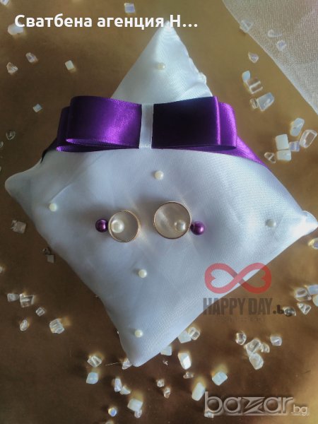 Сватбена възглавничка за халки Карина, снимка 1