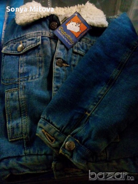  дънково яке с подплата., снимка 1