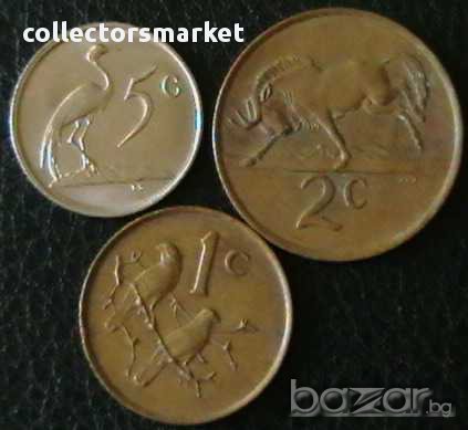 лот от 3 монети 1985, Южна Африка, снимка 1