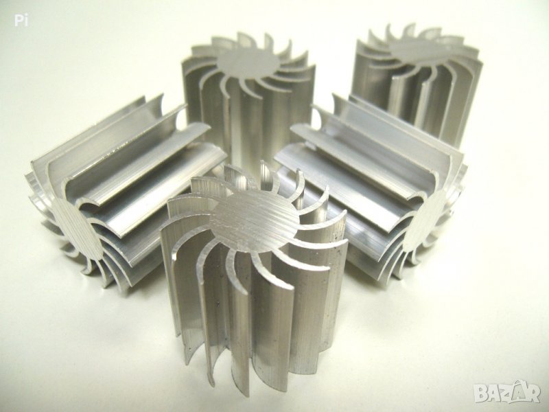 Охладител - радиатор за електронни компоненти, алуминиев, снимка 1