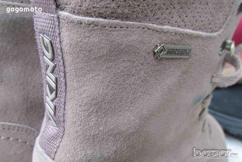 Водоустойчиви GORE-TEX туристически обувки, 39- 40,VIKING original, унисекс боти,фин естествен велур, снимка 1