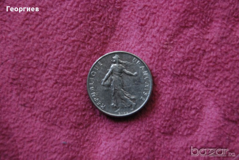 1/2  франк франция 1978, снимка 1