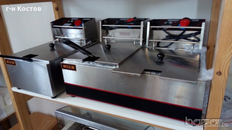   На ток или на газ фритюрници  2х5 литра външни размери широчина 440мм., дължина 560 мм.,височина 3, снимка 1