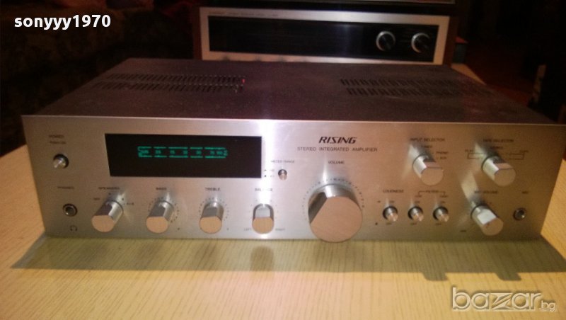 rising sc-3 stereo amplifier-made in japan-250watts-внос швеицария, снимка 1