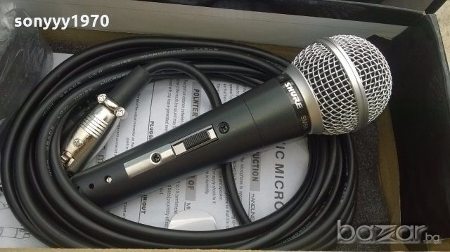 shure sm58s-нов комплект микрофон в кутия ВНОС ГЕРМАНИЯ, снимка 4 - Микрофони - 19245848