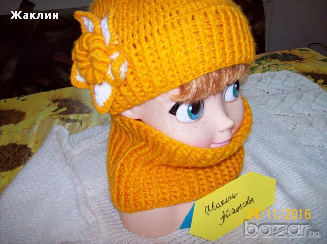 Плетени детски шапки и шалове, снимка 6 - Шапки - 16544679