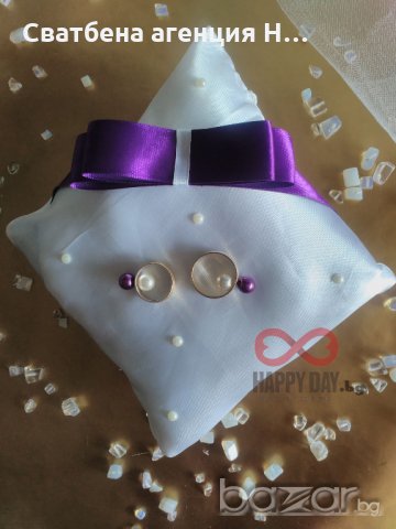 Сватбена възглавничка за халки Карина