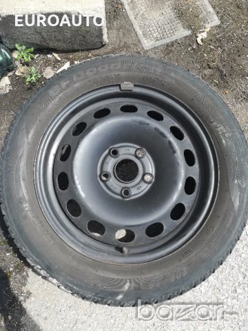 4бр зимни гуми 205/55/16 със стоманени джанти за сеат леон 2006г