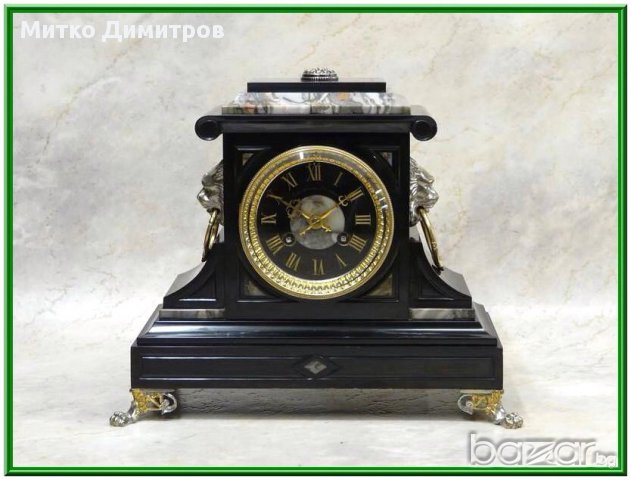 Старинен каминен часовник  в стил Ампир-Комплект от 19в., снимка 14 - Други - 11821028