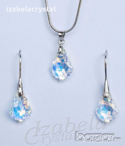 Комплект Сваровски "baroque" Crystals from SWAROVSKI ®, снимка 4 - Бижутерийни комплекти - 11359166