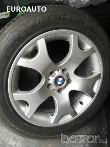 Оригинални лети джанти с гуми 19" за BMW X5, предните гуми са 255/50/19, а задните 285/45/19, снимка 2 - Гуми и джанти - 20875796