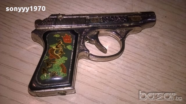 пищов запалка-метален 10х6х2см-внос швеицария, снимка 8 - Антикварни и старинни предмети - 18150452