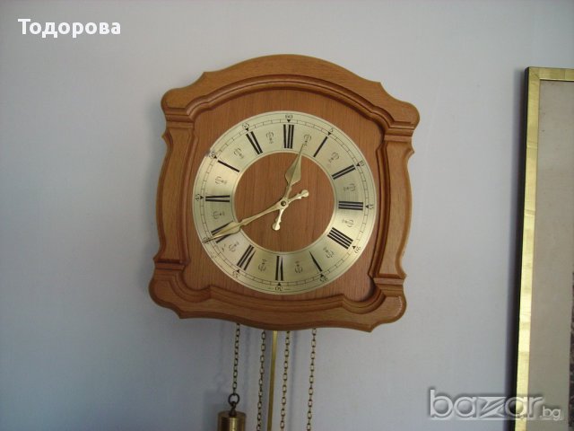 Стар механичен стенен часовник, снимка 6 - Антикварни и старинни предмети - 16638659