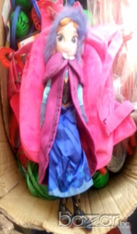 Плюшена кукла Анна с раничка и с Елза.Размер - 42 см, снимка 3 - Кенгура и ранички - 19756335
