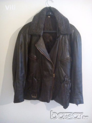 Кожено яке - дамско с допьлнетелна яка - естествена кожа !