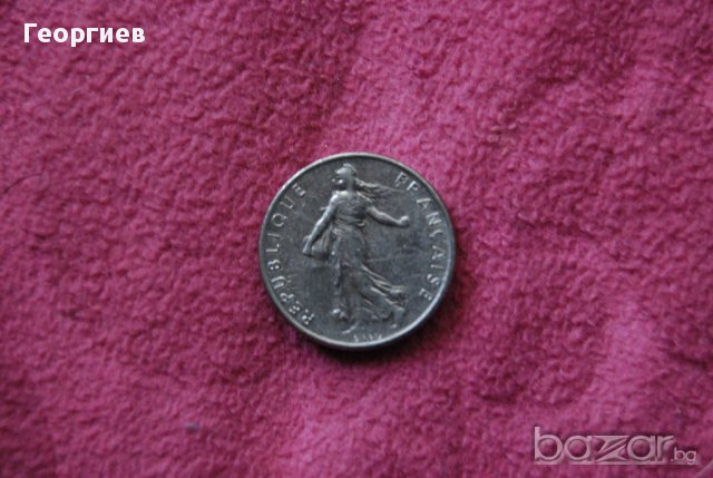1/2  франк франция 1978