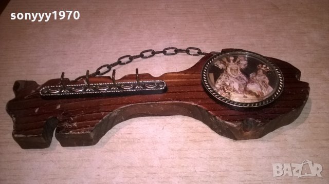 дървен ключ-27х10см-внос испания, снимка 3 - Колекции - 25242877