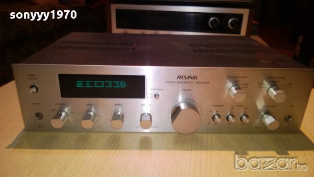 rising sc-3 stereo amplifier-made in japan-250watts-внос швеицария, снимка 1 - Ресийвъри, усилватели, смесителни пултове - 9278371