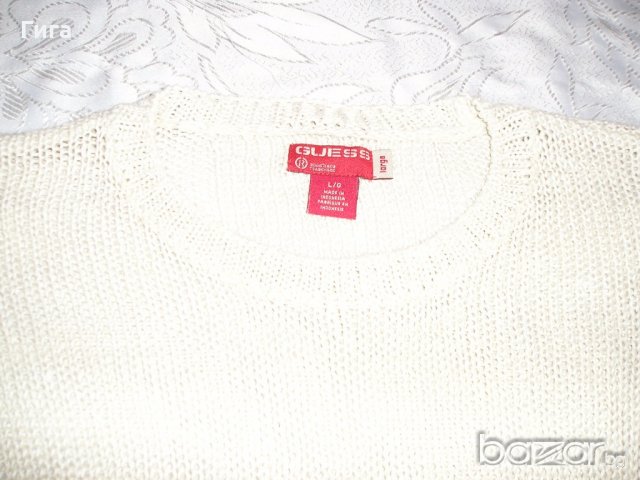 Ленен пуловер GUESS, снимка 4 - Блузи с дълъг ръкав и пуловери - 18993883
