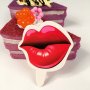 25 бр червени устни целувка къси топери за парти моминско парти рожден ден украса за мъфини декор