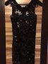 Черна рокля/туника с паети, снимка 1